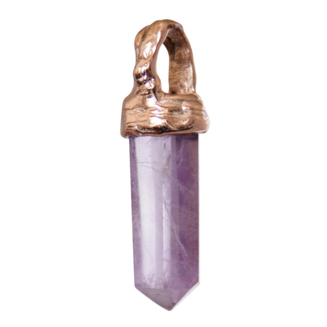 Pendentif Pointe Améthyste Or 9 Carats – Image 3
