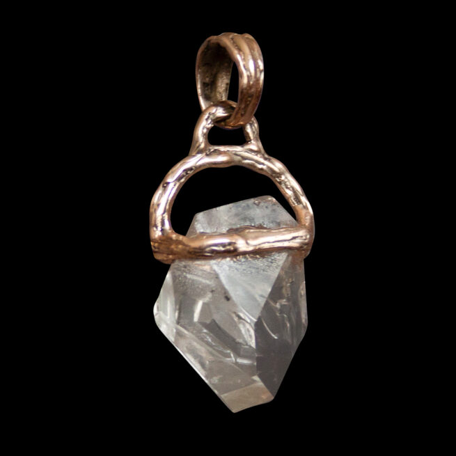 9K Gold Herkimer Diamond Pendant - Image 5