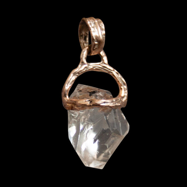9K Gold Herkimer Diamond Pendant - Image 2