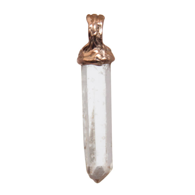 Pendentif Cristal de Roche Or 9 Carats – Image 4