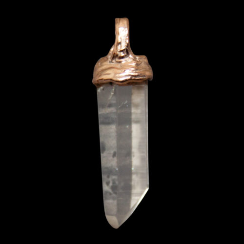 9K Gold Rock Crystal Talisman