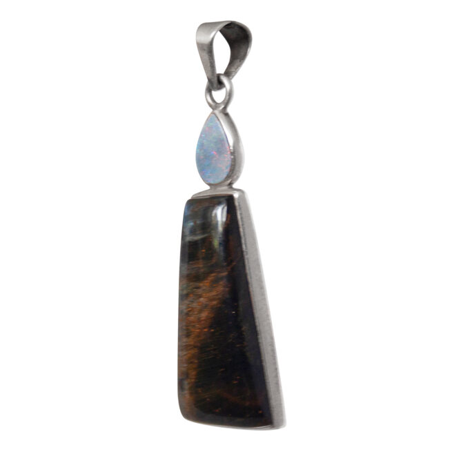 Pietersite Blue Opal Pendant - Image 3