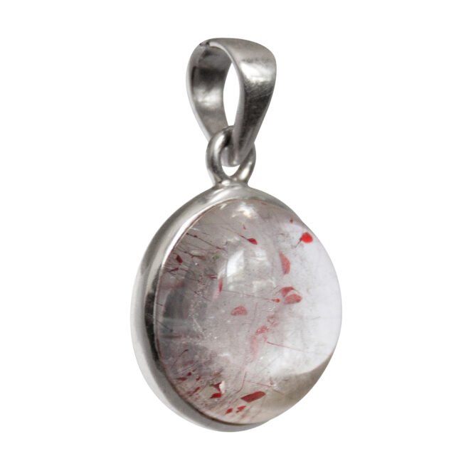 Round Super Seven Silver Pendant - Image 2