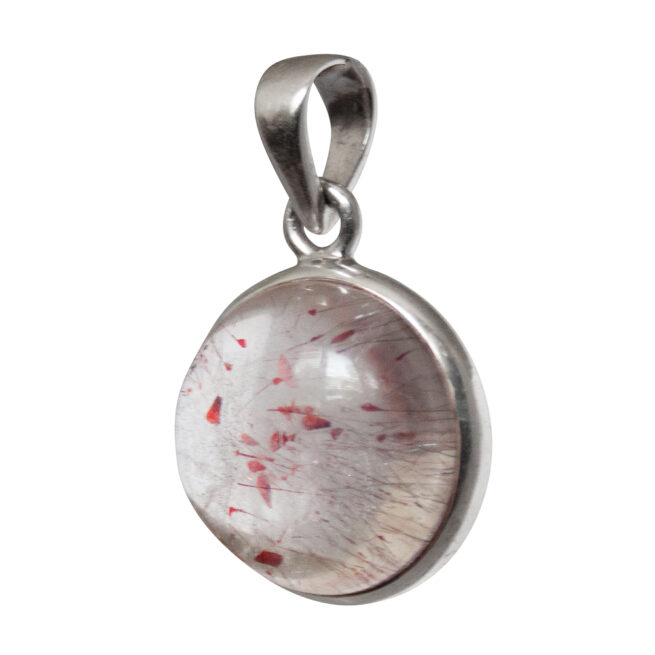 Round Super Seven Silver Pendant - Image 3