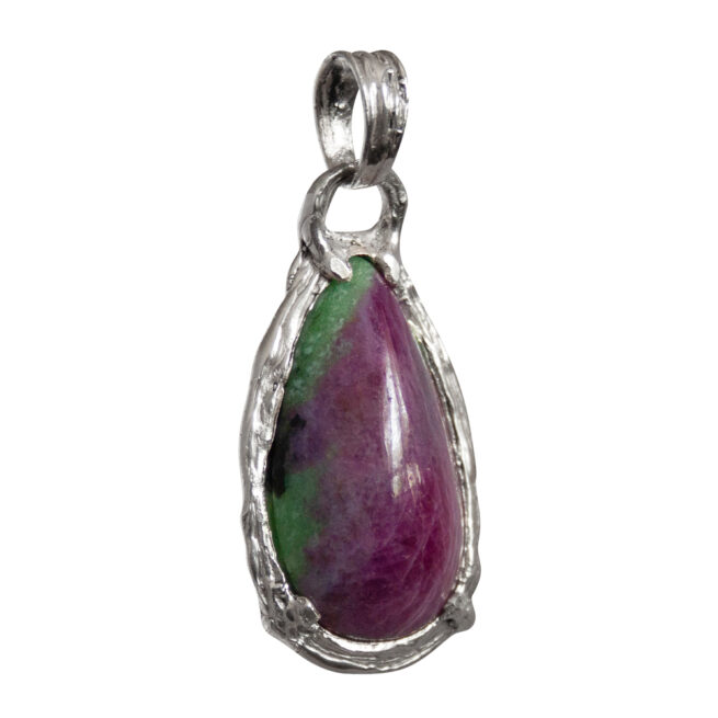 Ruby Zoisite Teardrop Talisman - Image 2