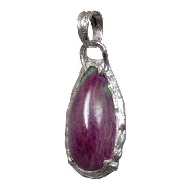 Ruby Zoisite Teardrop Talisman - Image 3