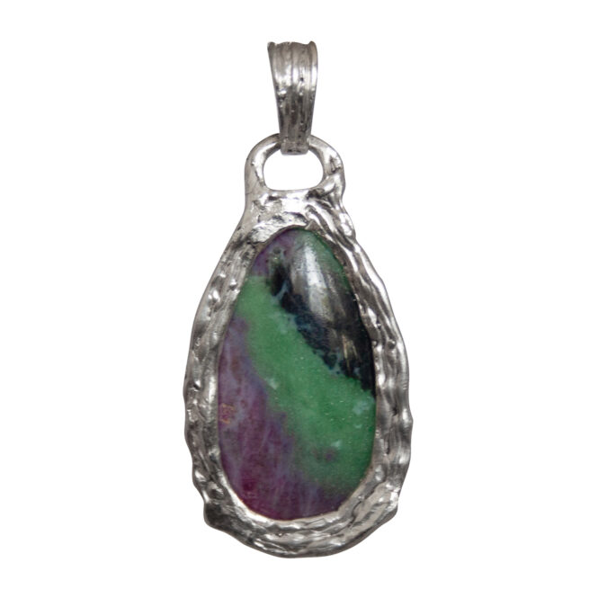 Ruby Zoisite Teardrop Talisman - Image 4