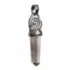 Pendentif Quartz Fumé Spirale Argent – Image 3
