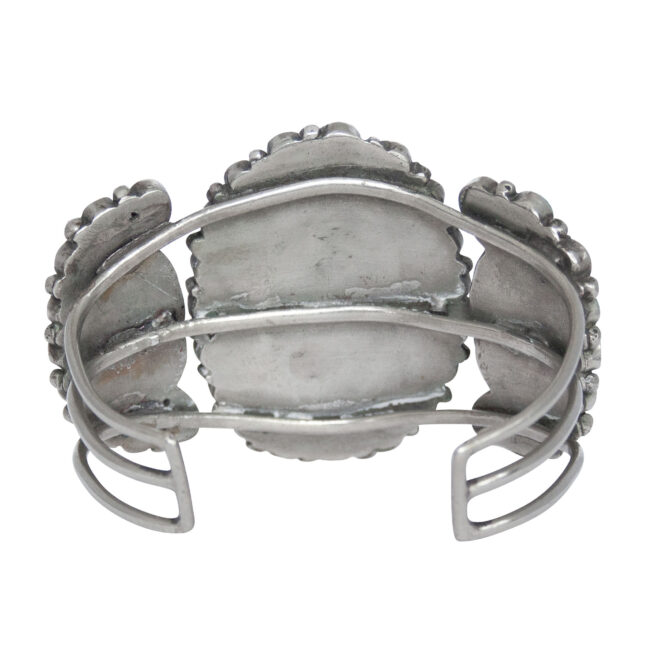 1960s Vintage Zuni Turquoise Tryptic Bracelet - Image 8