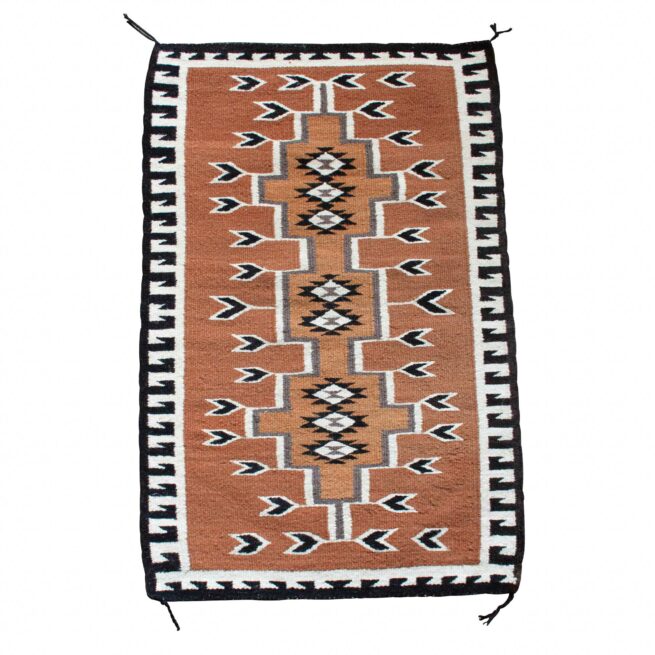 1970s Vintage Brown Kagletoh Navajo Rug - Image 2