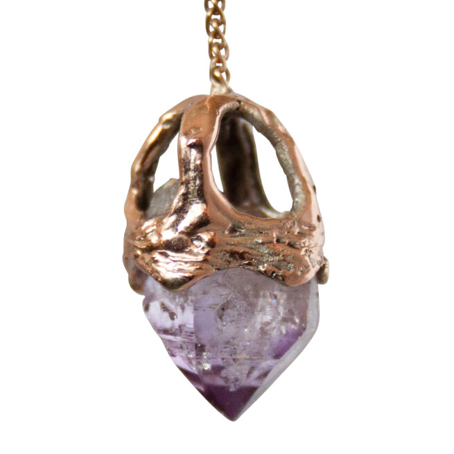Pendule Améthyste Or 9 Carats – Image 3