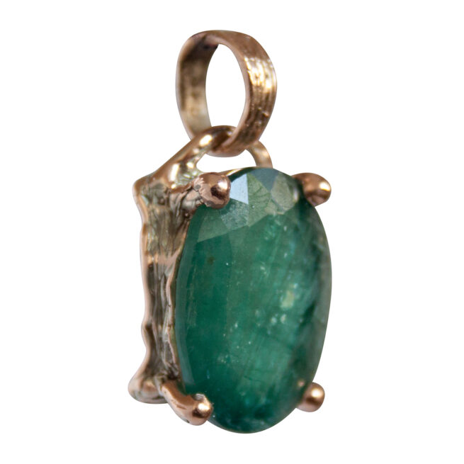 Pendentif Grandidierite Facettée Or 9 Carats – Image 2