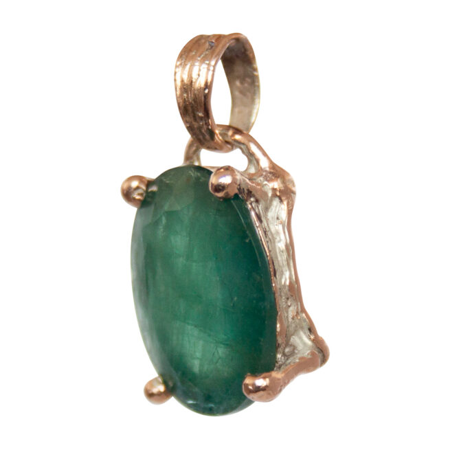 Pendentif Grandidierite Facettée Or 9 Carats – Image 3