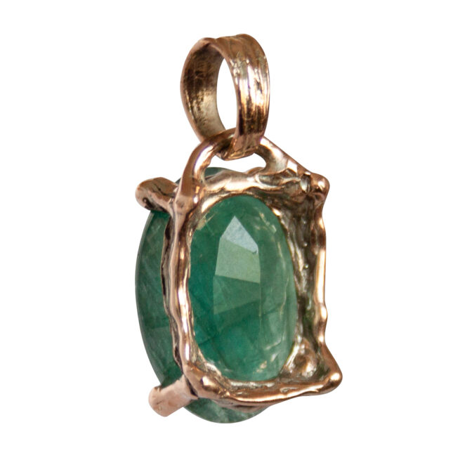 Pendentif Grandidierite Facettée Or 9 Carats – Image 5
