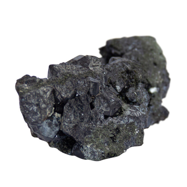 Black Melanite Andradite Garnet Cluster - Image 5