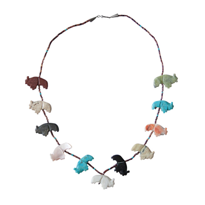 Buffalo Zuni Animal Necklace – Image 4