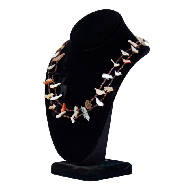 Double-Strand Mother-of-Pearl Bird Necklace – Image 3