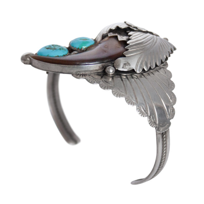 Gary Edwards Bear Claw Turquoise Bracelet - Image 8