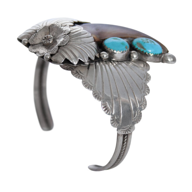 Gary Edwards Bear Claw Turquoise Bracelet - Image 7