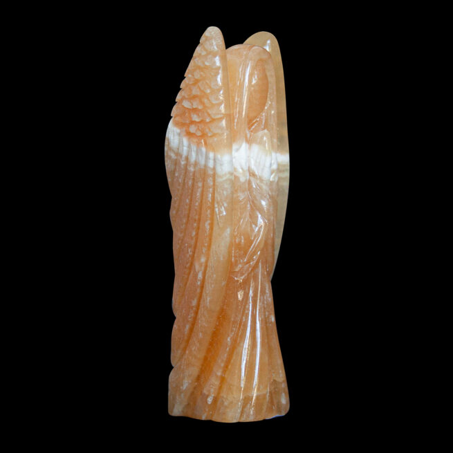 Statuette Ange Calcite Dorée – Image 2