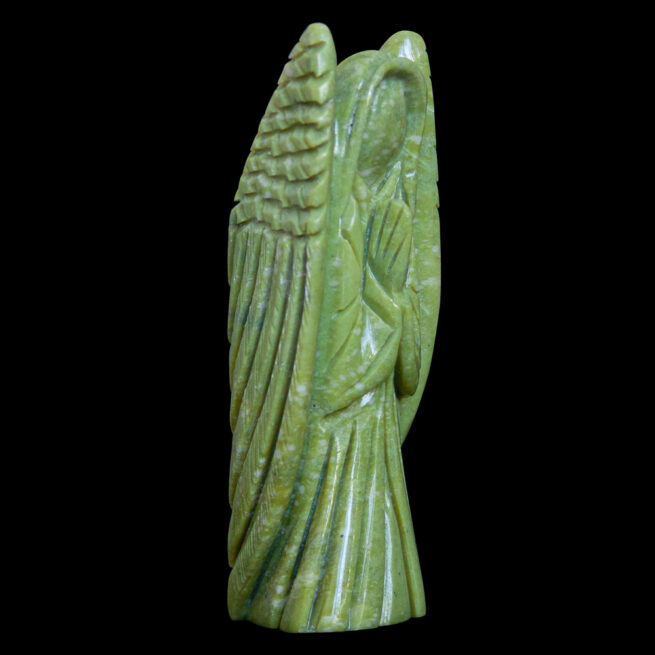 Statuette Ange Serpentine Verte – Image 2