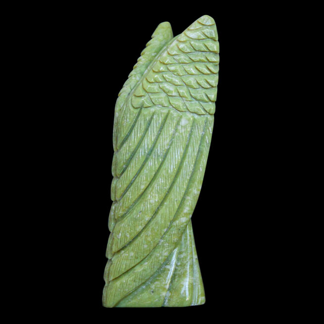 Statuette Ange Serpentine Verte – Image 4