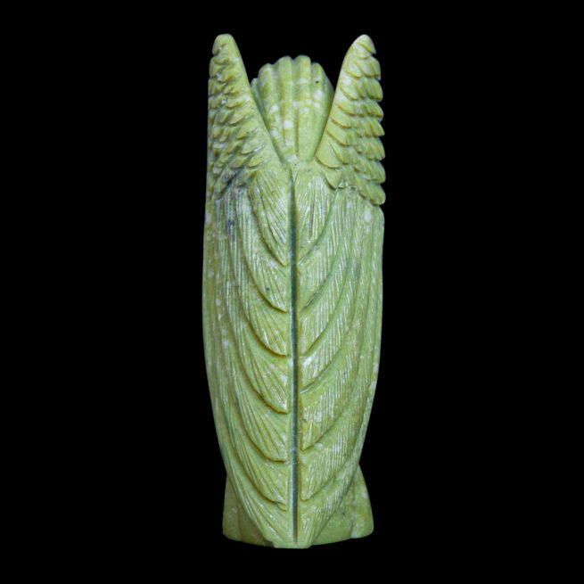 Statuette Ange Serpentine Verte – Image 6
