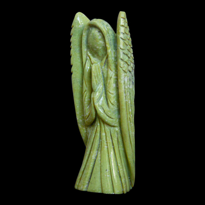 Statuette Ange Serpentine Verte – Image 3