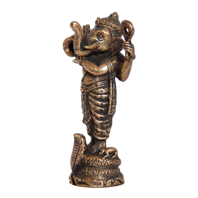Jar Carrying Ganesh Brass Statue - Image 3
