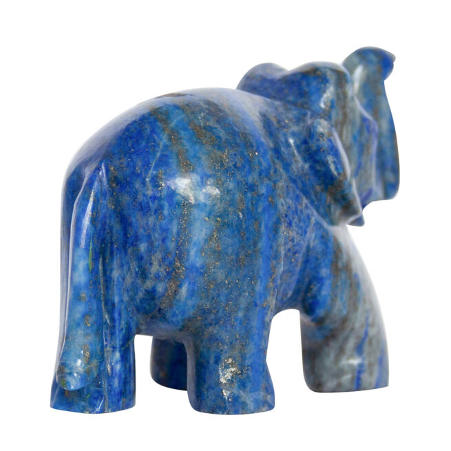 Lapis Lazuli Elephant Carving - Image 5