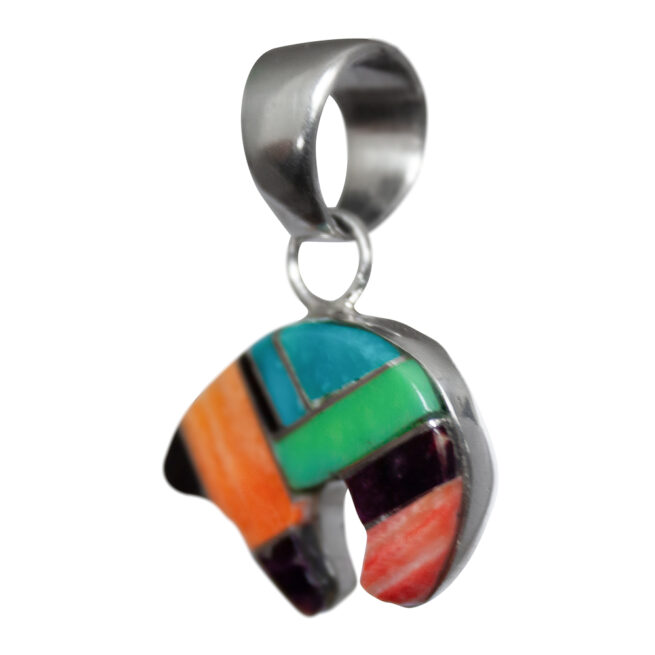 Pendentif Zuni Ours Multicolore – Image 3