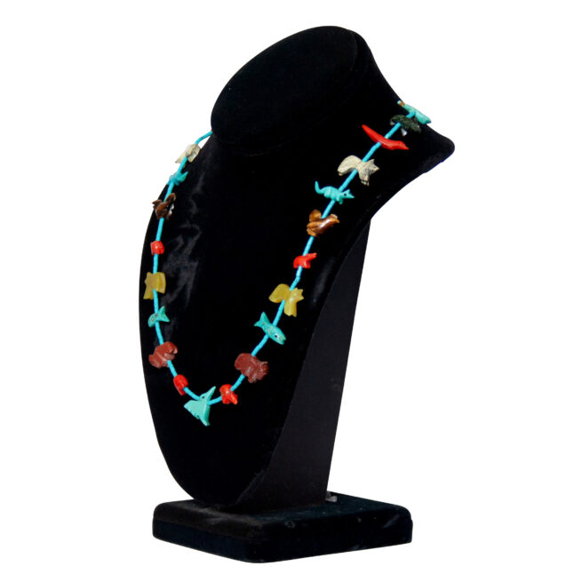 Collier Fétiche Animalier Multicolore Zuni – Image 3