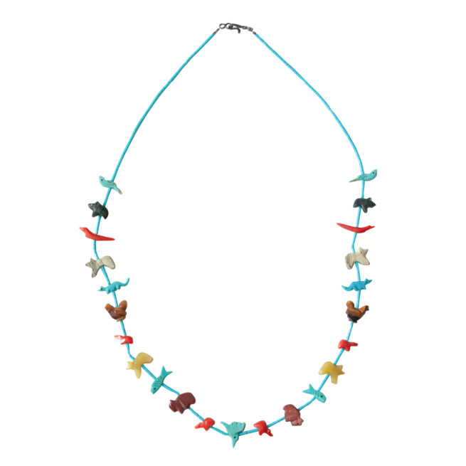 Collier Fétiche Animalier Multicolore Zuni – Image 4