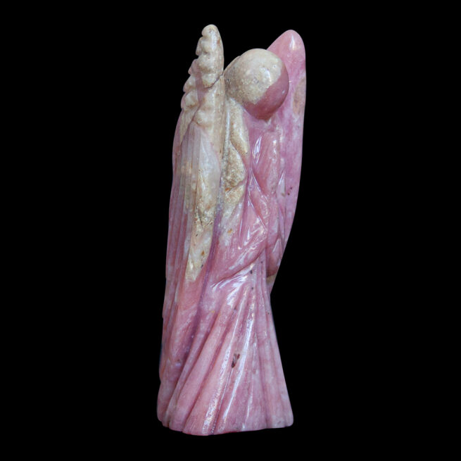 Pink Brown Angel Carving - Image 2
