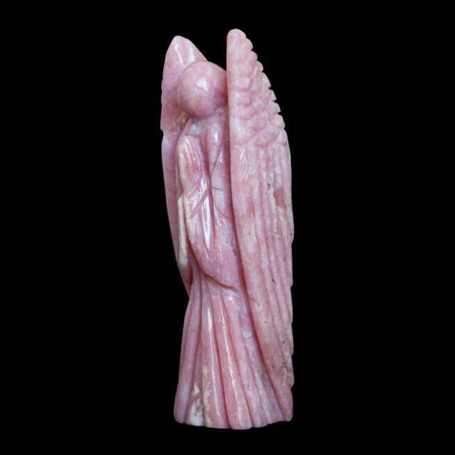 Statuette Ange Opale Péruvienne Rose – Image 3