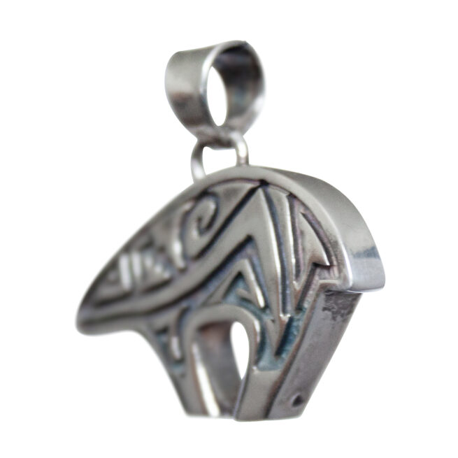 Reversible Navajo Bear Pendant - Image 5