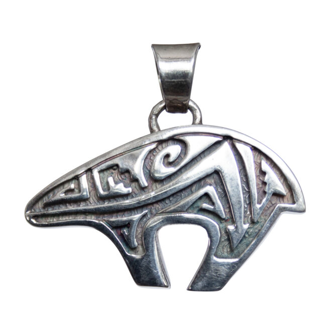 Reversible Navajo Bear Pendant - Image 4