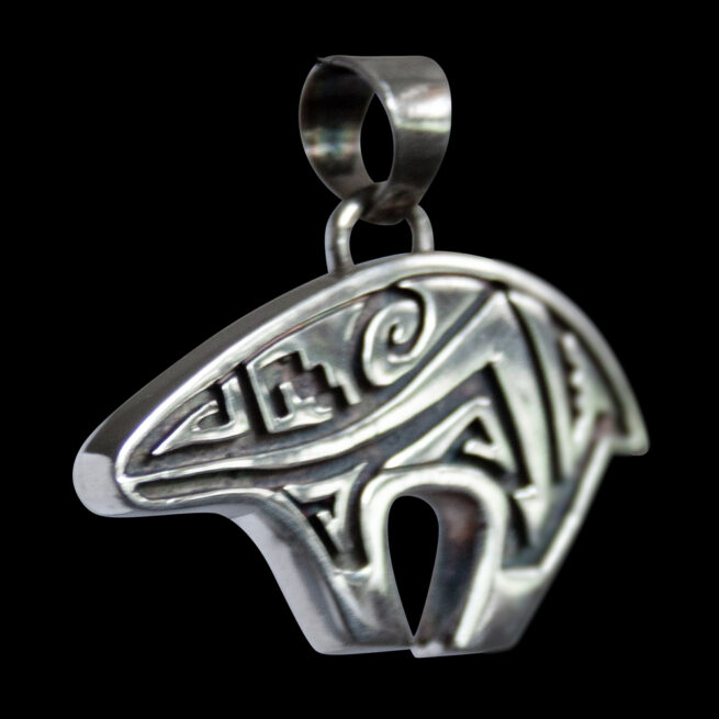 Reversible Navajo Bear Pendant - Image 6