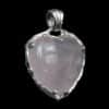 Rose Quartz Heart Silver Talisman - Image 3