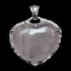 Rose Quartz Heart Silver Talisman - Image 4