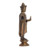 Thai Standing Buddha Brass Statue - Image 2