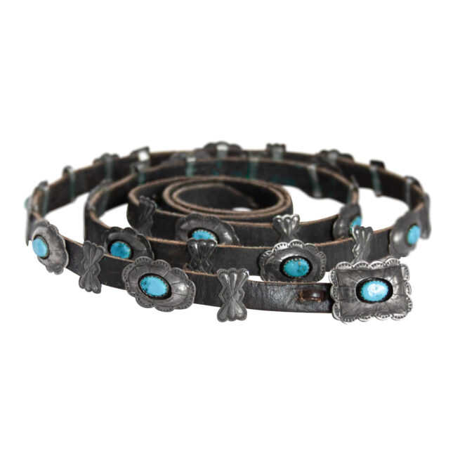 Thomas Tommie Tso Navajo Turquoise Concho Belt - Image 11