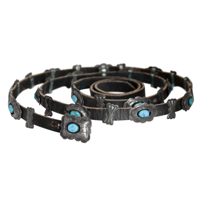 Thomas Tommie Tso Navajo Turquoise Concho Belt - Image 10