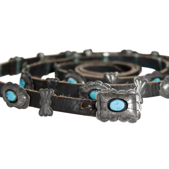 Thomas Tommie Tso Navajo Turquoise Concho Belt - Image 9