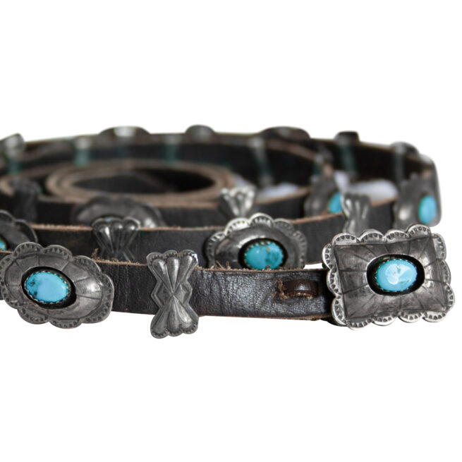 Thomas Tommie Tso Navajo Turquoise Concho Belt - Image 8