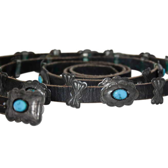 Thomas Tommie Tso Navajo Turquoise Concho Belt - Image 7