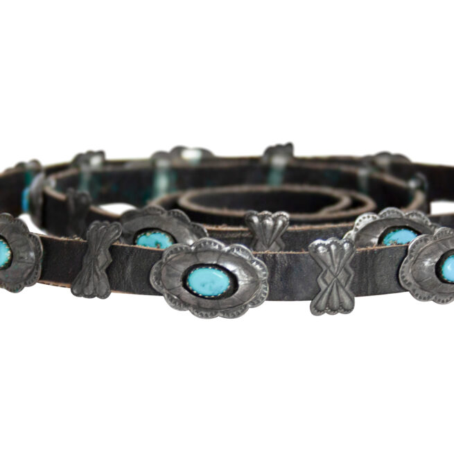 Thomas Tommie Tso Navajo Turquoise Concho Belt - Image 6