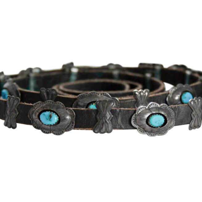 Thomas Tommie Tso Navajo Turquoise Concho Belt - Image 5