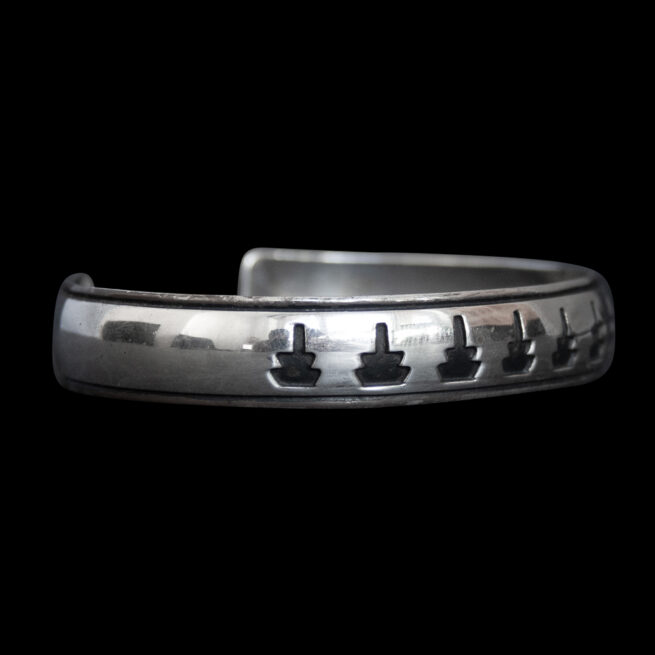 Tom Billy Sterling Silver Navajo Bracelet - Image 2