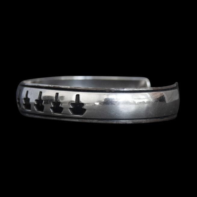 Tom Billy Sterling Silver Navajo Bracelet - Image 3
